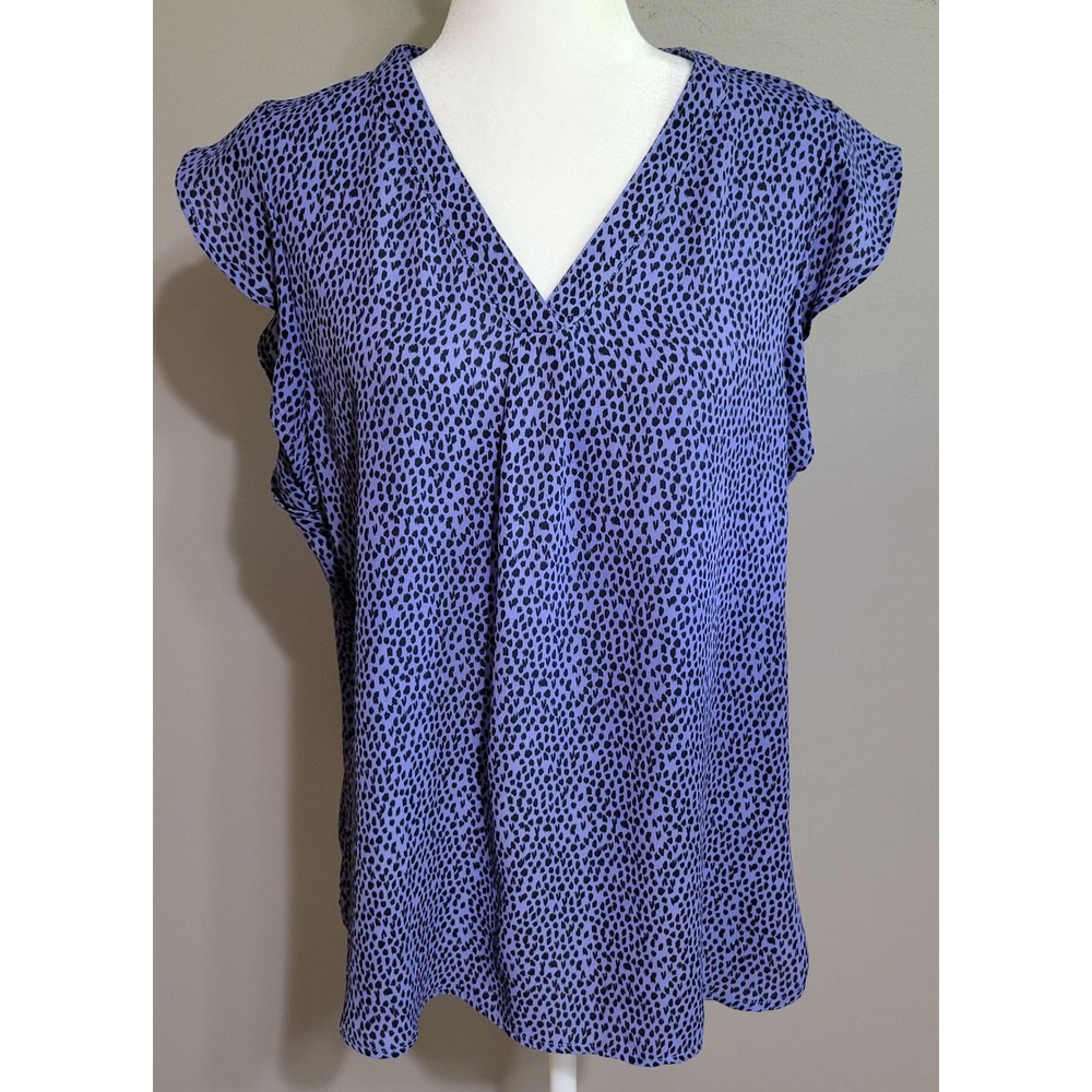 Apt 9 Purple Animal Pint Blouse